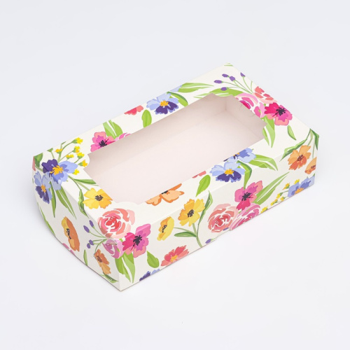 Коробка для зефира «Полевые цветы», 25×15×7 см фото 4