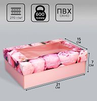 Коробка для подарков, «Ярких моментов», 21*15*7см, с окном