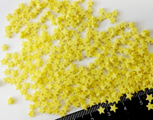 Посыпка сахарная Звездочка Желтая, 5мм, 50гр Посыпка сахарная Звездочка Желтая, 5мм, 50гр