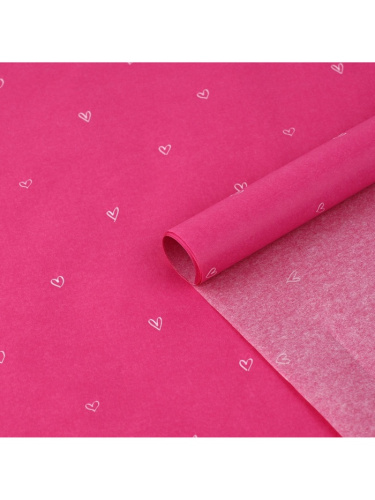 Бумага тишью «Сердечки», 50×70 см