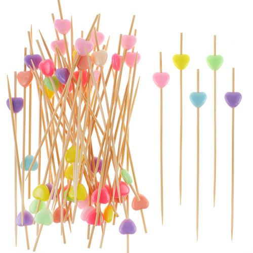 Пики-топперы Сердце, ассорти, 12см, 50шт