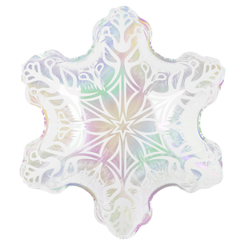 Шар фольгированный Фигура Снежинка (воздух) Шар фольгированный Фигура Снежинка (воздух)