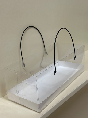 Коробка для рулета 27,5 х 11 х 10 см белая фото 2