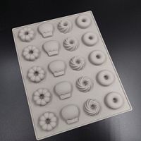 Форма для шоколада Сладость микс 20в1, силикон 18*22,5см