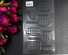 Форма для шоколада Шоколад фигурный,13*22см пластик