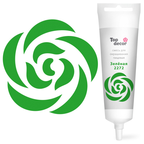 Краситель гелевый Top Decor Зеленый 100г