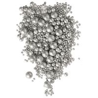 Посыпка драже шарики Серебро микс, 50гр