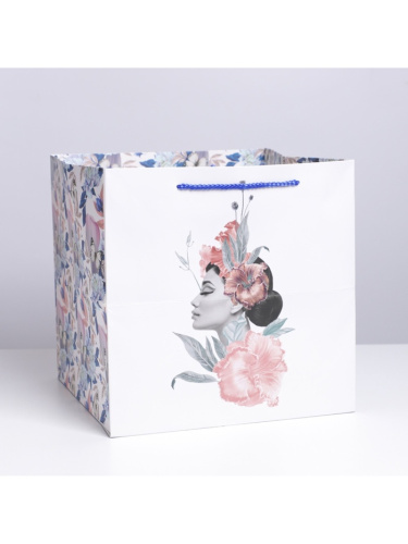 Пакет подарочный КУБ Сияй, 30*30*30см фото 2