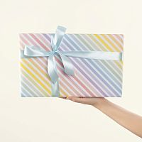 Упаковочная бумага Радужные полоски, 0,7*1м