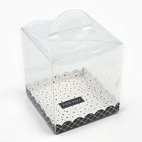 Коробка для торта сундук 16х16х18, пластик, For you