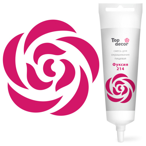 Краситель гелевый Top Decor Фуксия 100г