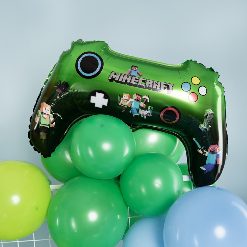 Воздушный шар фольгированный Фигура Геймпад Пиксели фото 2