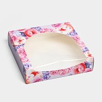 Коробка для печенья Пончики, 20×20×5 см