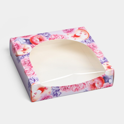 Коробка для печенья Пончики, 20×20×5 см