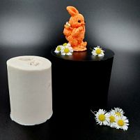 Молд 3D Заяц с рюкзаком 2,7*3*5,4см, силикон