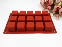 Форма для выпечки Кубик 15ячеек 3,5см силикон