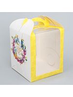 Коробка для кулича Пасха, 15×15×18 см