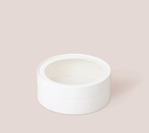 Коробка Тубус для зефира D20 H5,5, белый