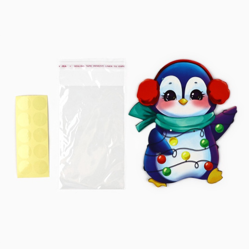 Пакетик под конфеты Пингвинчик, 11*6см фото 2