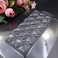 Форма для шоколада Плитка Дубайская Мечта 7*2*15см, пластик