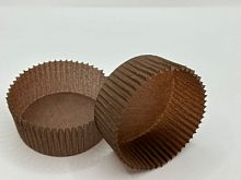 Капсулы бумажные 30*15мм, коричневый, 100шт