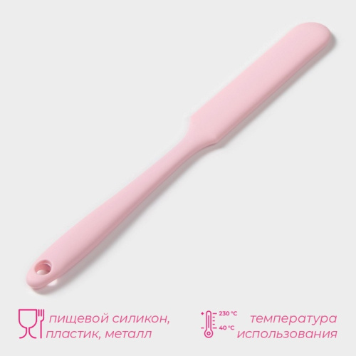 Лопатка-палетка Винфор 24,5*2,6*1,2см, розовый фото 2