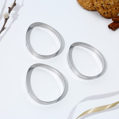 Формы для печенья «Яйца» на пасху, 4.5×6.5×1.3 см фото 2