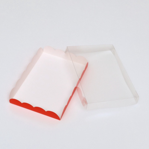 Коробка для печенья, красный, 22×15×3 см фото 2 Коробка для печенья, красный, 22×15×3 см фото 2