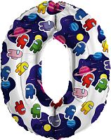 Воздушный шар фольгированный Цифра 0 Космонавтики