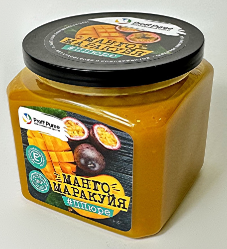 Пюре замороженное Микс Манго-Маракуйя Proff Puree, 500гр