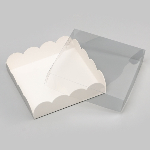 Коробка для печенья, Белая, 16 х 16 х 4 см фото 2 Коробка для печенья, Белая, 16 х 16 х 4 см фото 2