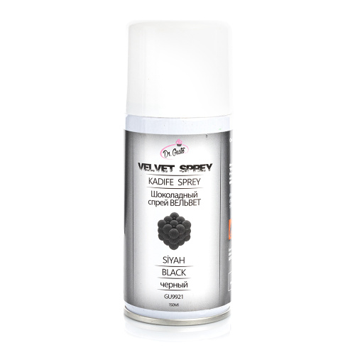 Велюр шоколадный спрей ВЕЛЬВЕТ черный (150 мл) Турция