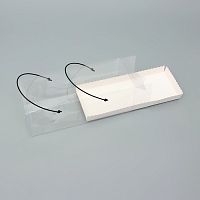 Коробка для рулета 27.5×11×10 см с ручками, белая