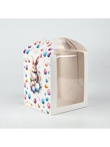 Коробка для кулича Пасхальные яйца, 15×15×18 см Коробка для кулича Пасхальные яйца, 15×15×18 см