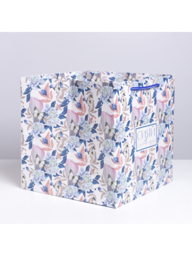 Пакет подарочный КУБ Сияй, 30*30*30см