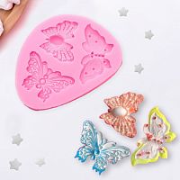 Силиконовый молд Три бабочки 10х7,5 см