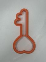 Вырубка Ключик с сердцем, 10,5см