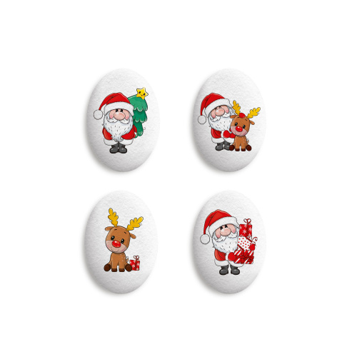 Медальоны сахарные Дед Мороз, 35*25мм, 10шт