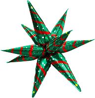 Шар Звезда 3D Новогоднее настроение