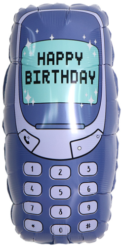 Воздушный шар фольгированный Фигура Мобильный телефон old, 61см