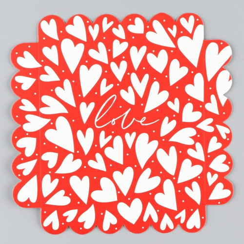 Коробка кондитерская, сундук «Любимое сердечко», 14х14х18см фото 2