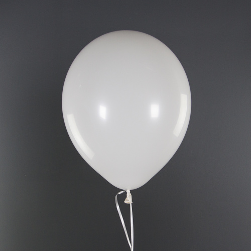 Воздушный шар латексный Белый, пастель Воздушный шар латексный Белый, пастель
