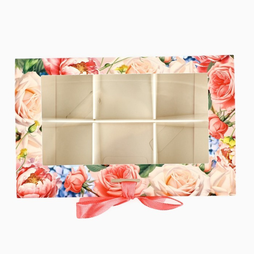 Коробка под 6 конфет с ячейками «Подарок» 14.8 х 9.5 х 3.5 см фото 2 Коробка под 6 конфет с ячейками «Подарок» 14.8 х 9.5 х 3.5 см фото 2