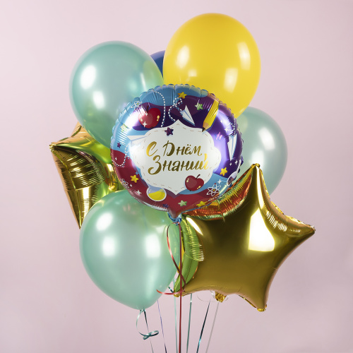 Воздушный шар фольгированный Круг, С днем знаний (бумажные самолетики) фото 2 Воздушный шар фольгированный Круг, С днем знаний (бумажные самолетики) фото 2