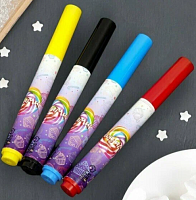 Фломастеры с пищевыми красителями 4 цвета