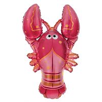Воздушный шар фольгированный Фигура Лобстер, 99см
