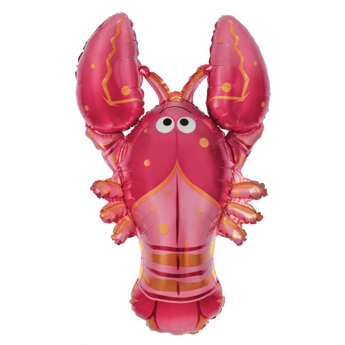 Воздушный шар фольгированный Фигура Лобстер, 99см