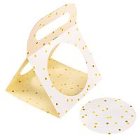 Сумочка для купола золотой горошек