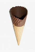 Вафельный рожок 15см глазированный естественный край, 5шт