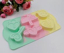 Форма для выпечки Свадебный микс 6в1, силикон 24*17,5см